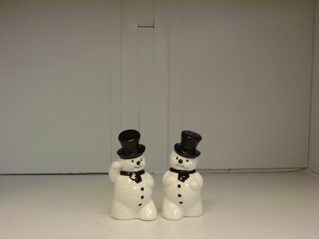 180-PJ0543 Snowman Ceramic Salt & Pepper