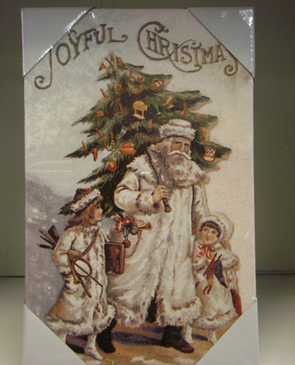 BL-DA2559A Santa Joyful Christmas Canvas