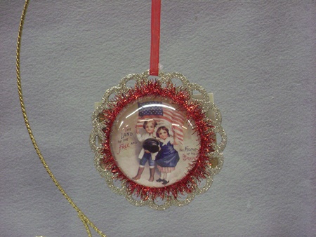 BL-LC4525C Americana Image Ornament (Boy & Girl)