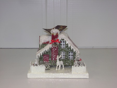 BL-LC4588B Vintage Putz Christmas House