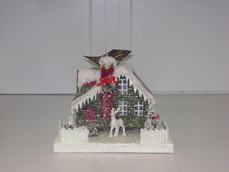 BL-LC4588B Vintage Putz Christmas House