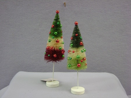BL-LC8416 Jolly Tricolored Bottle Brush Trees