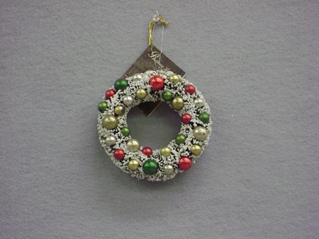 BL-LG4437 Traditional Bottle Brush Wreath Ornament