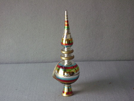 BL-LO7241 Retro Striped Glass Treetopper