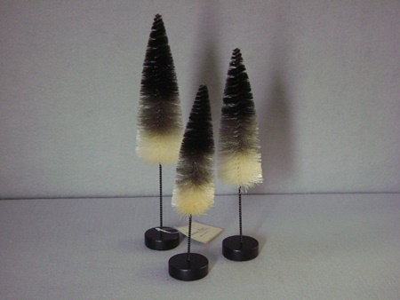 BL-SN7399 Black & White Ombre Tree S/3