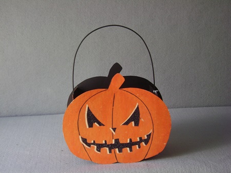 BL-TF9135 Jack O Lantern Tin Candy Bucket