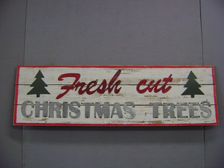 BE-QC92626 Fresh Cut Trees Sign
