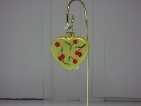 SC-2576B Yellow Heart with Cherries