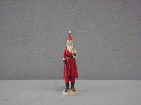 KK-52679A Red Resin Santa Holding Gifts