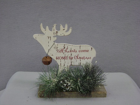 KK-53328C Red & White Reindeer Message