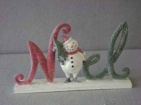 KK-54390B Glittered Resin NOEL Cutout