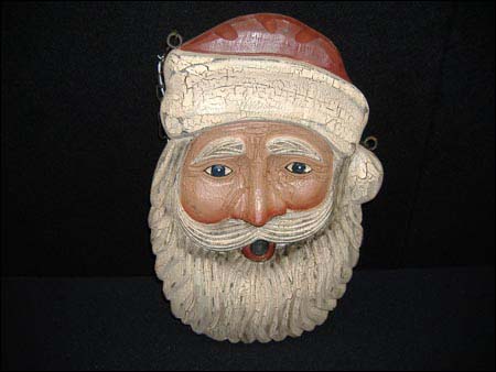 KK-B3707 Wooden Hanging Santa on Arrow