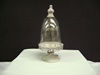 KK-10176B Metal Scalloped Pedestal with Glass Dome