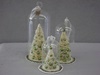 KK-52029A Set of 3 Trees in Glass Domes