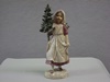 KK-53927A Vinatage Glittered Resin Christmas Girl