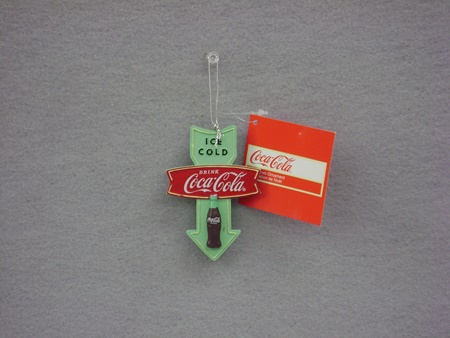 KA-CC2163 Coca-Cola Retro Sign Ornament