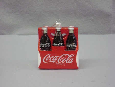 KA-CC4101 Coke Glass Six Pack Ornament