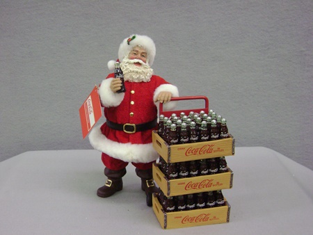 KA-CC5151 Coke Santa w/Delivery Cart 2PC