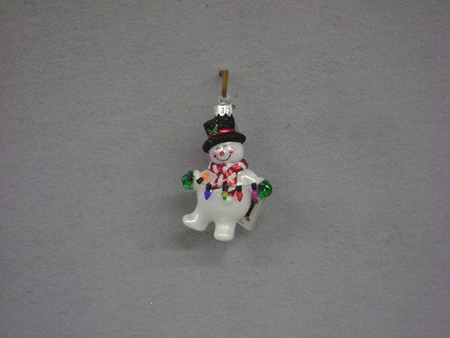 KA-NB1102 Noble Gems Snowman with Garland Ornament