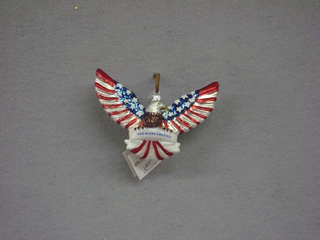 KA-NB1353 Noble Gems Patriotic Eagle Ornament