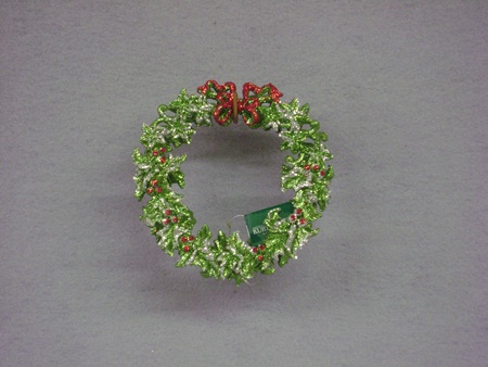 KA-T1043 Acrylic Green Wreath Ornament