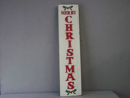 LM-QC70878 Merry Christmas Holly Sign