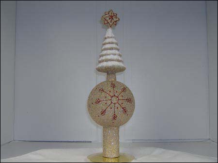 MH-M87B Gold With Red Snowflake Topper