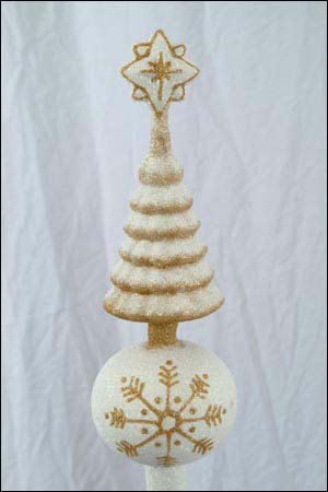 MH-M87C White with Gold Snowflake