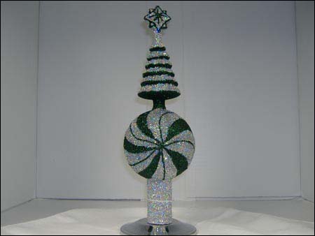 MH-M87E Green with Silver Peppermint Topper