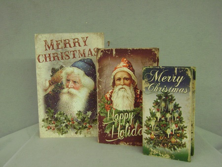 MW-140475 Holiday Book Box Set of 3 Canvas