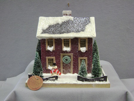 RH-8247 Colonial Red Christmas House