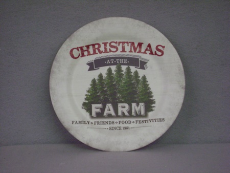 RH-SW15931 Christmas Farm Mellamine Plate