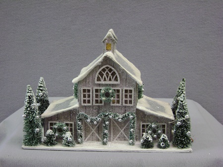 RH-SW162059 Small White Horse Barn