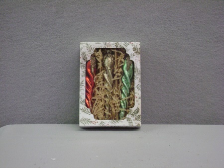 RH-SW162740 Set of 3 Glitter Top Twist Icicle Ornaments