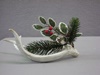 RH-G171391 Antler with Bell/Berries Hanging Ornament