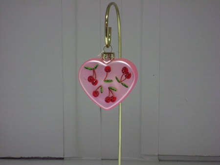 SC-2576E Pink Heart with Cherries