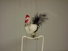 CW-BIR277 Rooster with Feather Tail