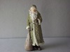 KK-54296A Glittered Resin Santa in Olive Green Coat