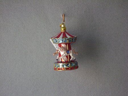 KA-NB1360 Noble Gems Glass Carousel Ornament